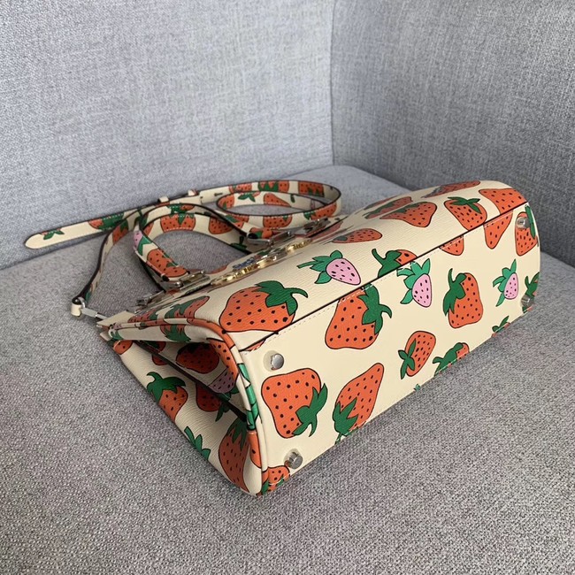 Gucci Zumi Strawberry print small top handle bag 569712
