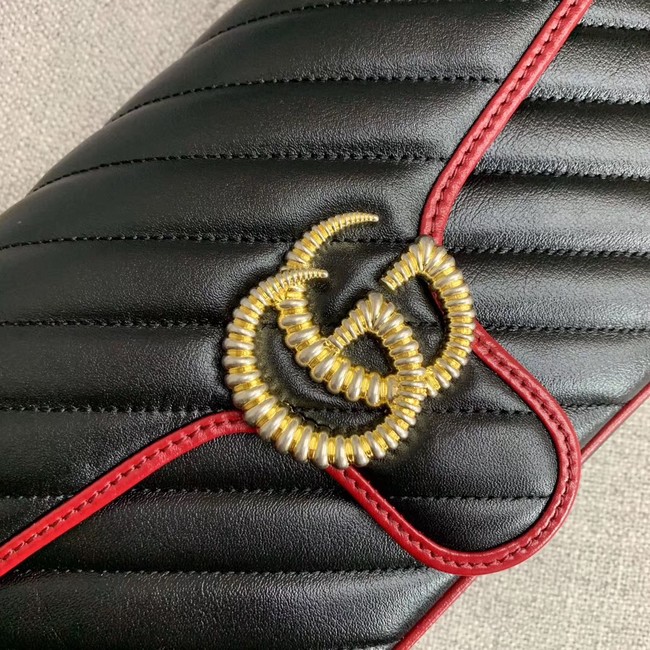 Gucci GG Marmont small shoulder bag 443497 black