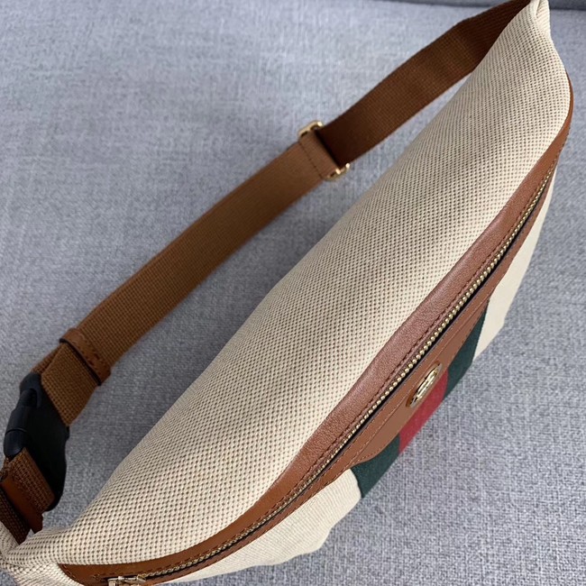 Gucci Vintage canvas belt bag 575082 Beige
