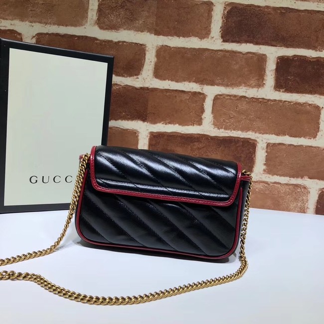 Gucci GG Marmont super mini bag 574969 Black