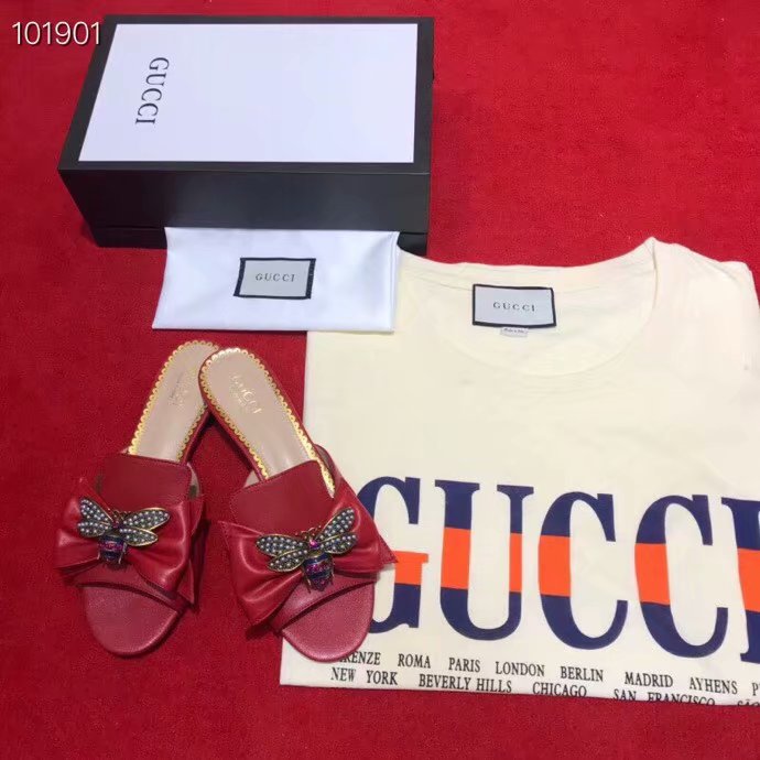 Gucci Leather slipper GG1534BL-3
