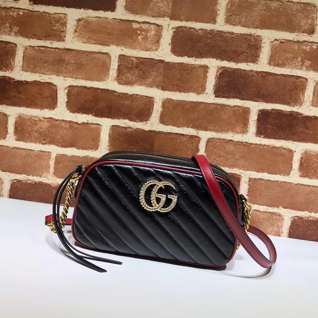 Gucci GG Marmont Matelasse Shoulder Bag A447632 Black