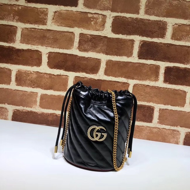 Gucci GG Marmont mini bucket bag A575163 black