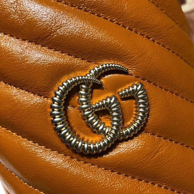 Gucci GG Marmont mini bucket bag A575163 brown