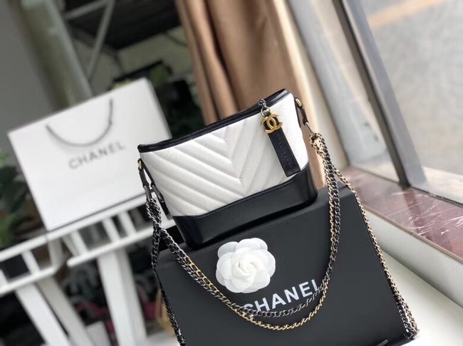 Chanel gabrielle small hobo bag A91810 black&white