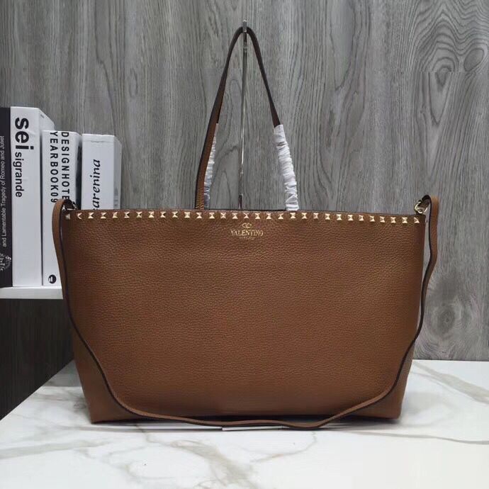VALENTINO Origianl Leather Bag V2088 Brown