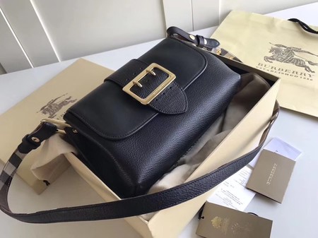 BURBERRY Hampshire vintage check leather cross-body bag 6101 black