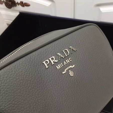 Prada Calf leather shoulder bag 1841 grey