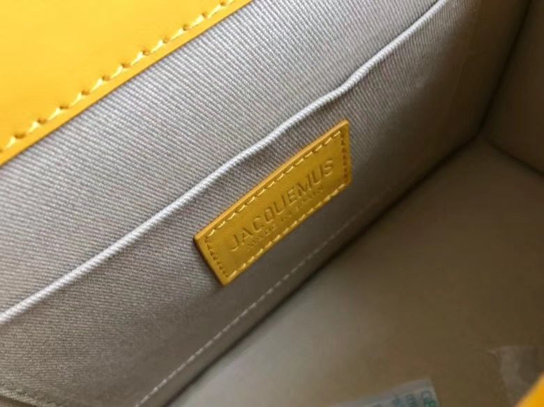 Jacquemus Original Leather Top Handle Bag J76235 Yellow