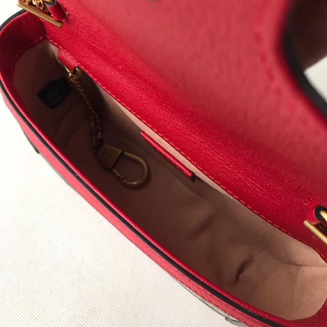 Gucci GG Supreme canvas 476433 Mini Shoulder Bag red