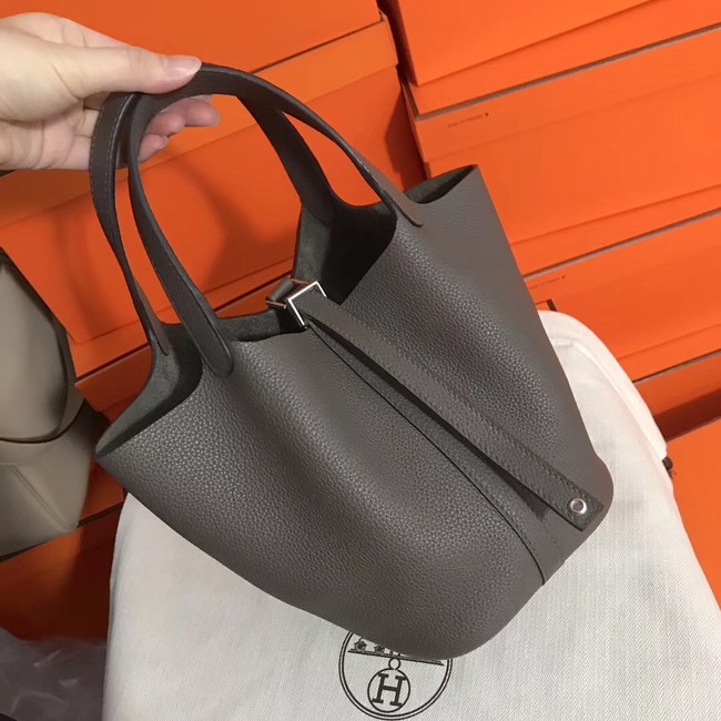 Hermes Picotin Lock PM Bags Original Leather H8688 grey