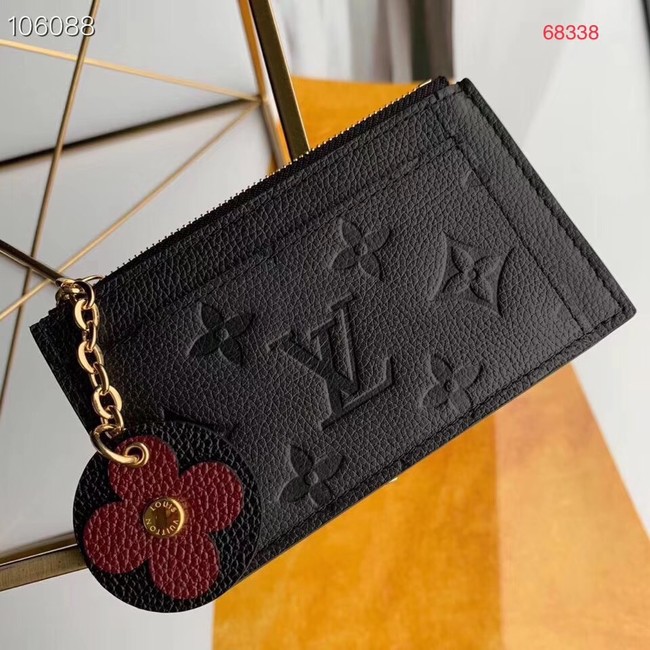 Louis Vuitton ZIPPED CARD HOLDER M68338 black