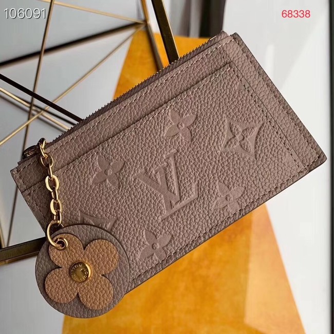 Louis Vuitton ZIPPED CARD HOLDER M68338 dark pink