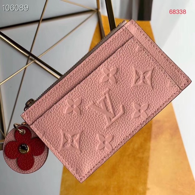 Louis Vuitton ZIPPED CARD HOLDER M68338 pink