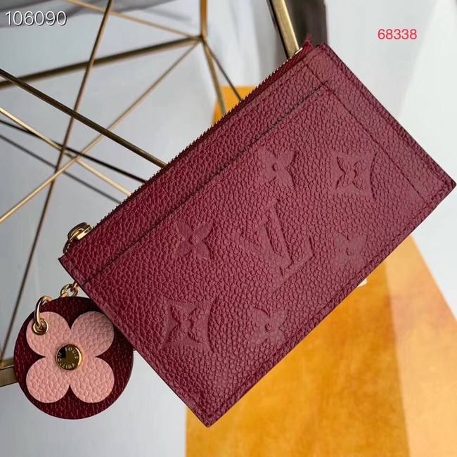 Louis Vuitton ZIPPED CARD HOLDER M68338 purplish
