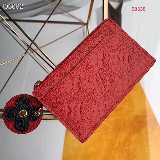 Louis Vuitton ZIPPED CARD HOLDER M68338 red