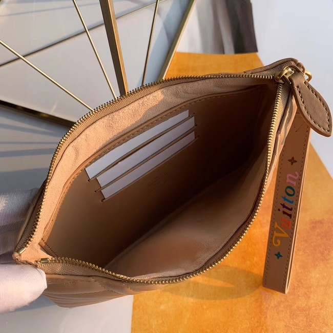 Louis Vuitton NEW WAVE Zipper Clutch bag M67500 Noisette