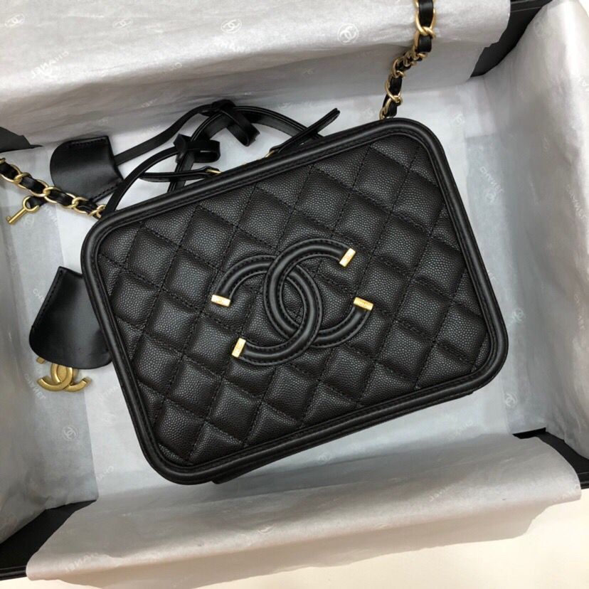 Chanel Cosmetic Bag A93343 black
