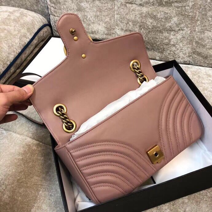 Gucci GG Marmont Original Leather matelasse shoulder bag 443497