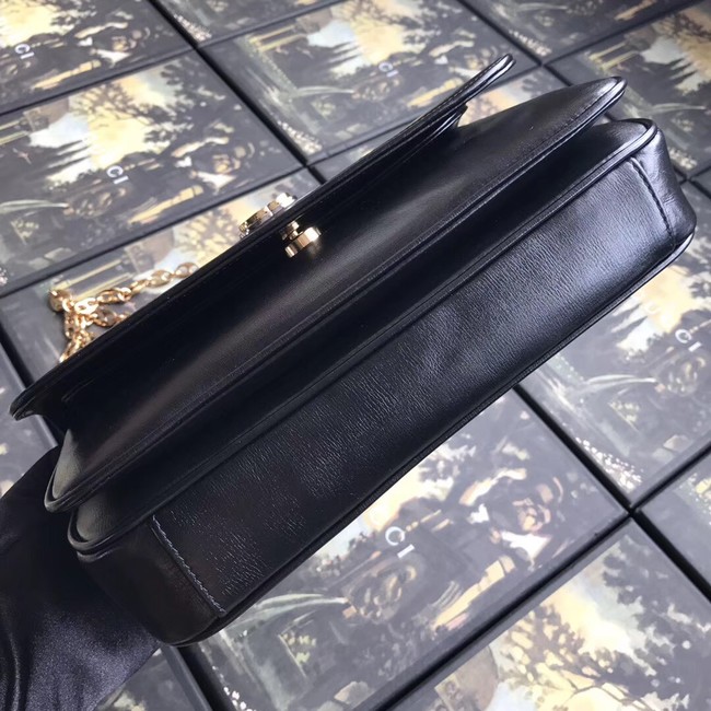 Gucci GG Original Leather Shoulder Bag 576421 Black