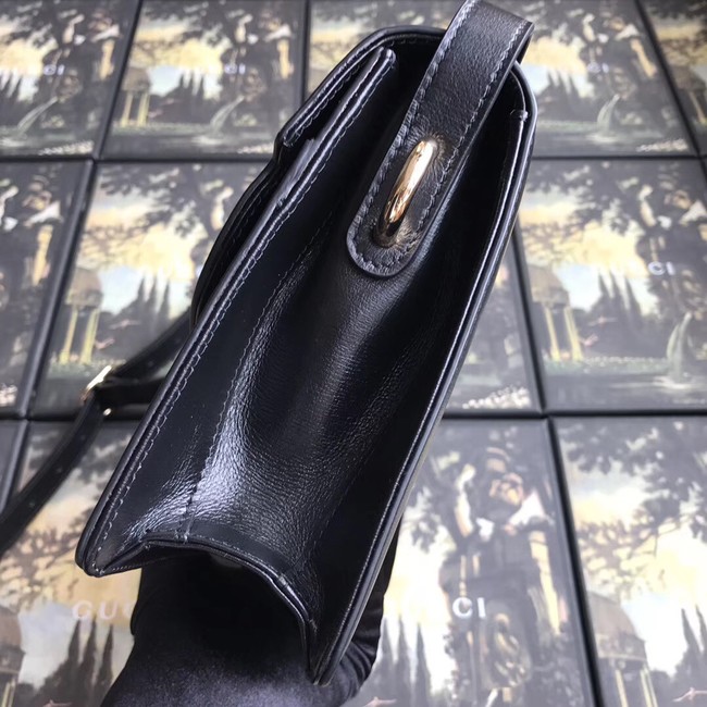 Gucci GG Original Leather Shoulder Bag 589474 Black