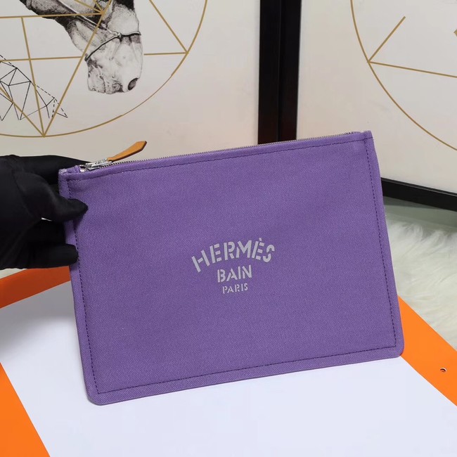 Hermes Cosmetic Bag H3700 Purple
