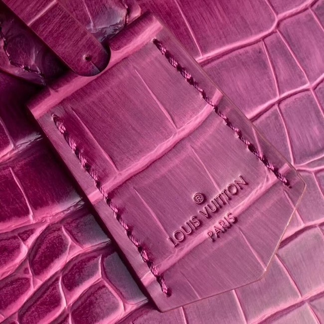 Louis Vuitton Crocodile Pattern Leather Bag  ALMA BB N90897 Purple