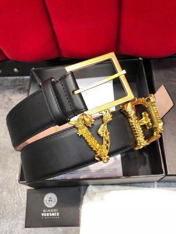 Versace Leather Belt VS7488 Black