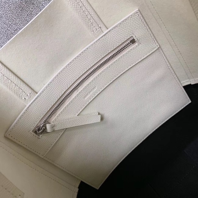 Celine Original Leather CABAS Bag 189813 White&Black