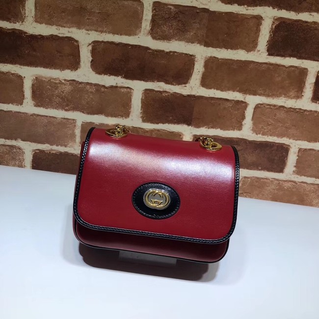 Gucci GG Original Leather Shoulder Bag 576423 Red