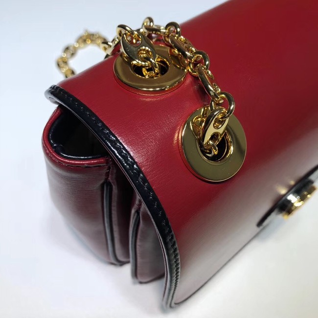 Gucci GG Original Leather Shoulder Bag 576423 Red