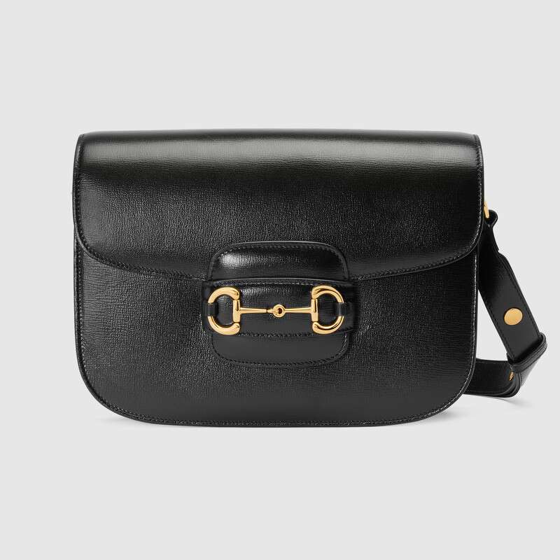 Gucci 1955 leather shoulder bag 602204 black