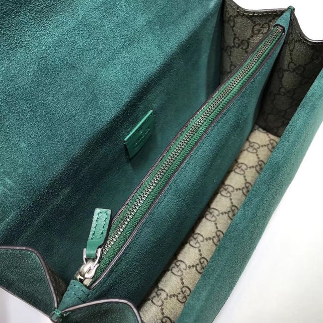 Gucci Dionysus Canvas Shoulder Bag B400249 green
