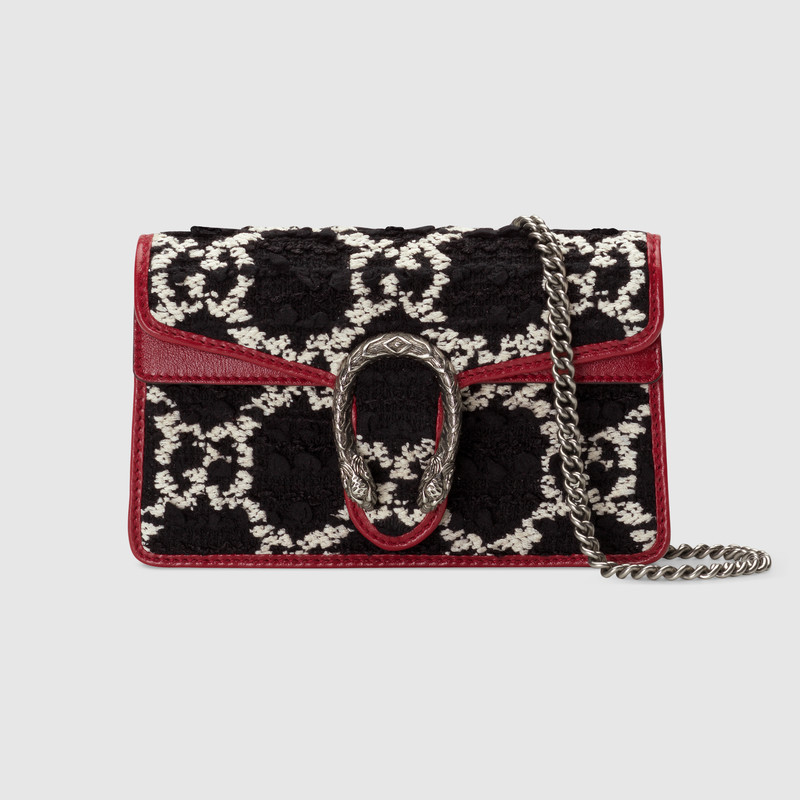 Gucci Dionysus Super Mini Shoulder Bag 476432 black