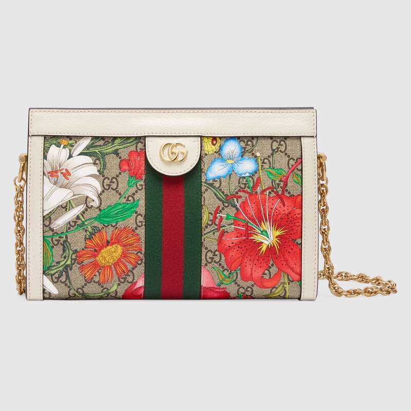 Gucci Ophidia Small Shoulder Bag 503877 white