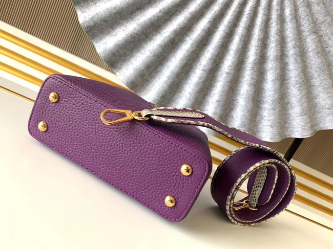 Louis Vuitton Original Taurillon leather CAPUCINES BB M95509 purple