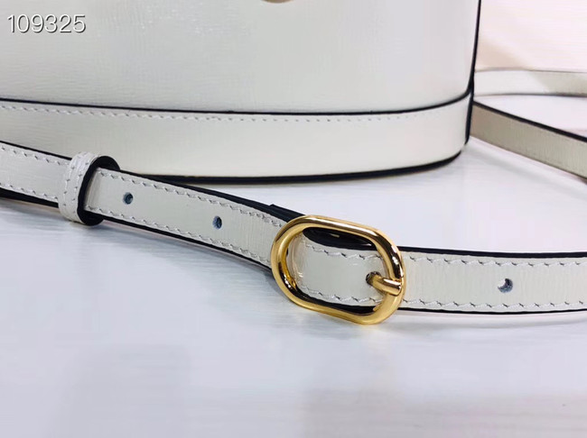 Gucci 1955 Horsebit bucket bag 602118 white
