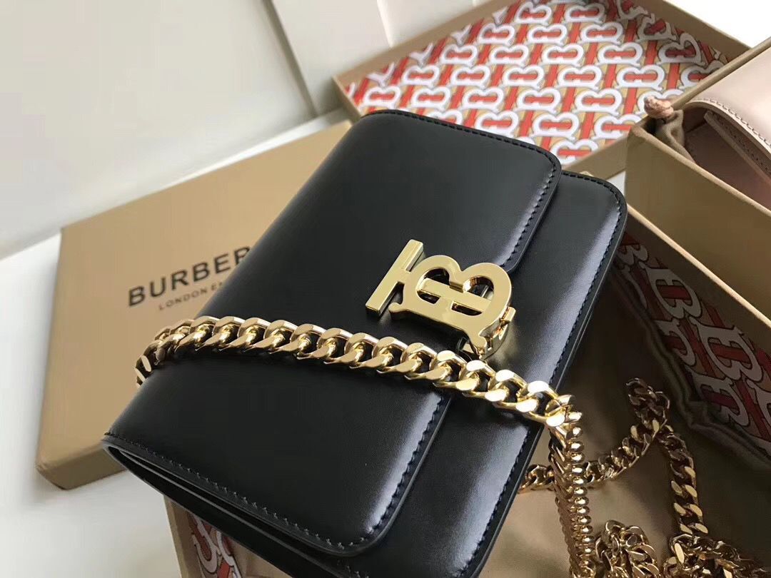 BurBerry Original Leather Thomas Belt Bag BU55698 Black