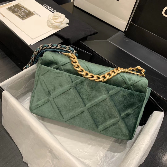 CHANEL 19 Flap Bag AS1160 green