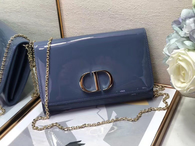 Dior leather Clutch bag M9205 blue