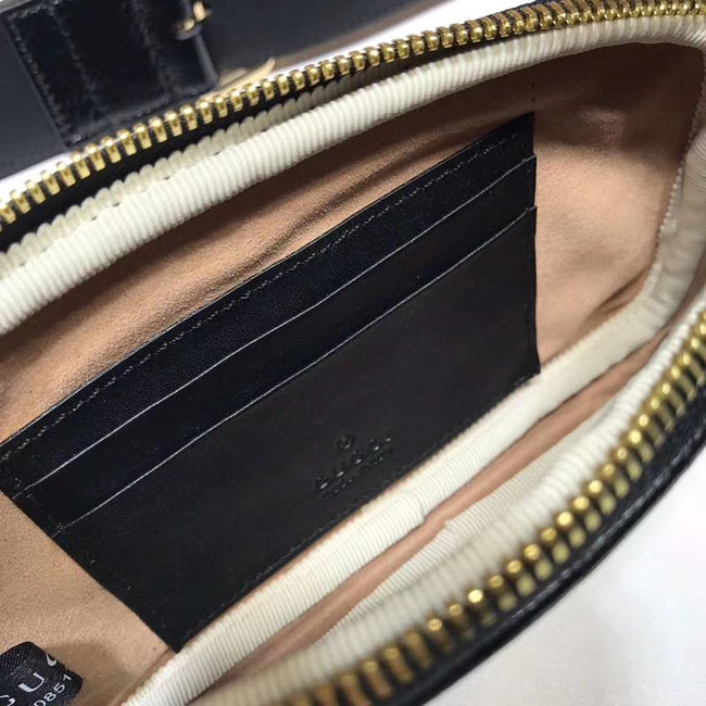 Gucci Nubuck leather belt bag 519308 Royal Blue&black