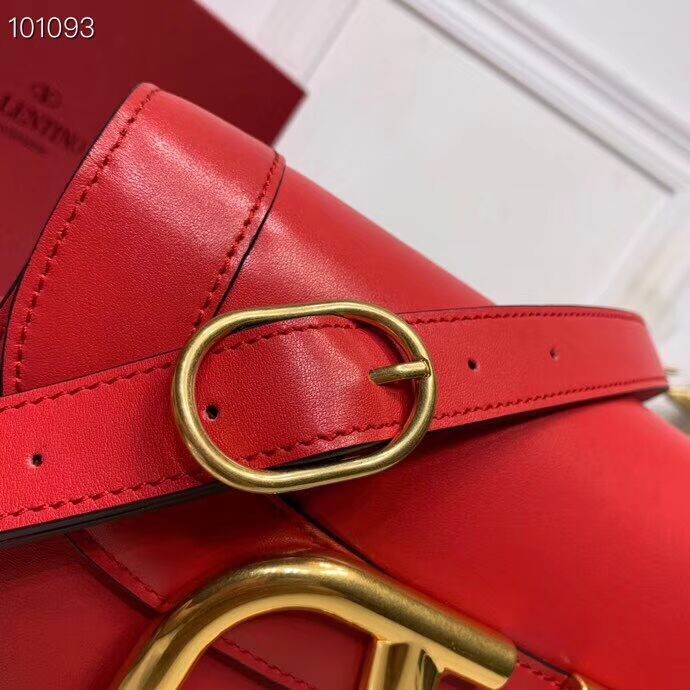 VALENTINO Origianl leather shoulder bag V0030 red