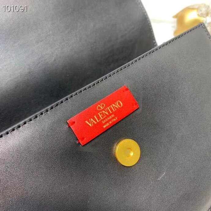 VALENTINO Origianl leather shoulder bag V0030A black
