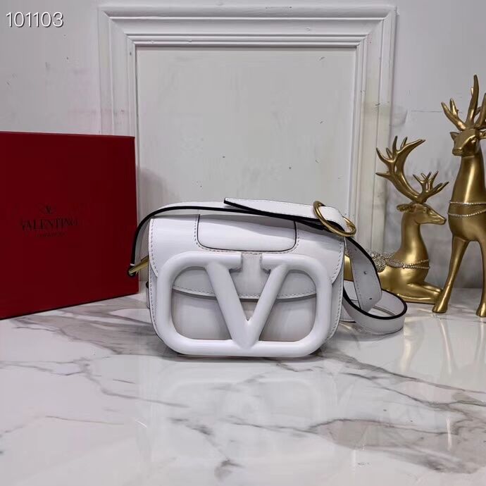 VALENTINO Origianl leather shoulder bag V0032A white