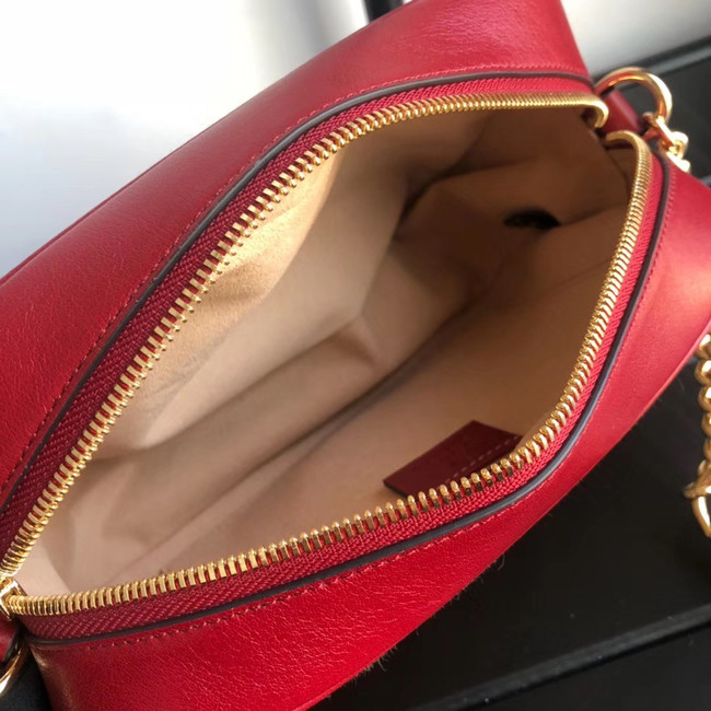 Gucci GG Marmont small shoulder bag 447632 red