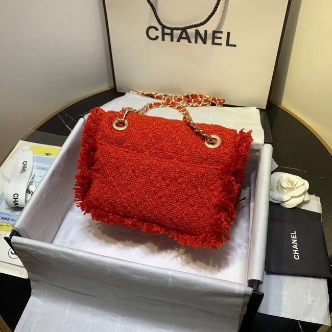 CHANEL 19 Flap Bag AS0974 red
