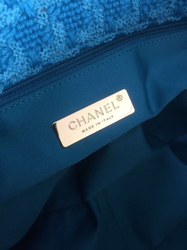 CHANEL 19 Flap Bag AS1162 blue