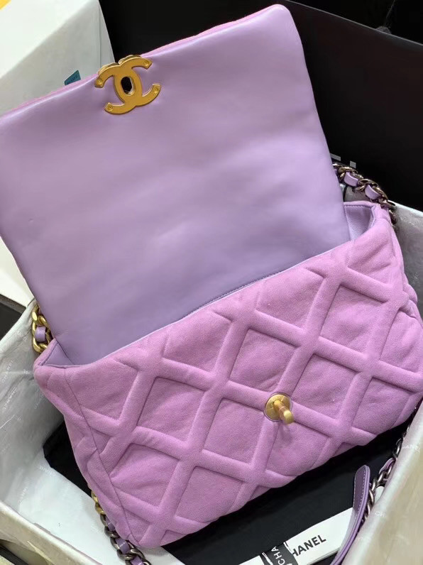 CHANEL 19 Flap Bag AS1160 Lavender