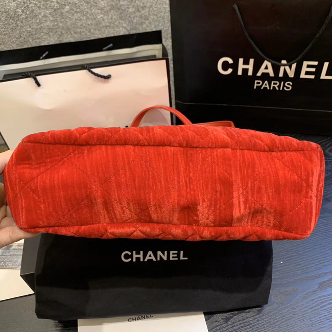 Chanel velvet Shoulder Bag AS1516 red