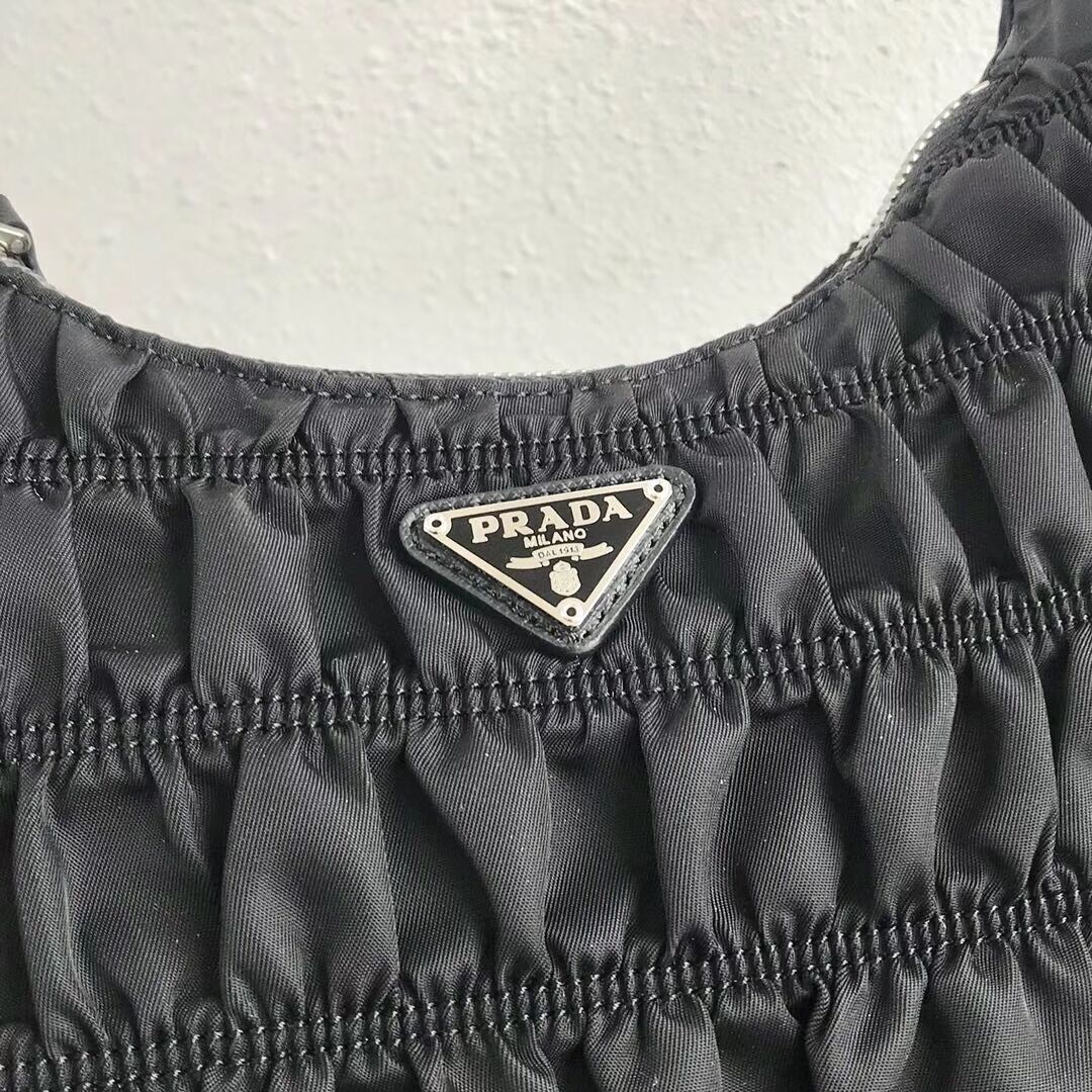 Prada Nylon and Saffiano leather mini bag 1NE204 black